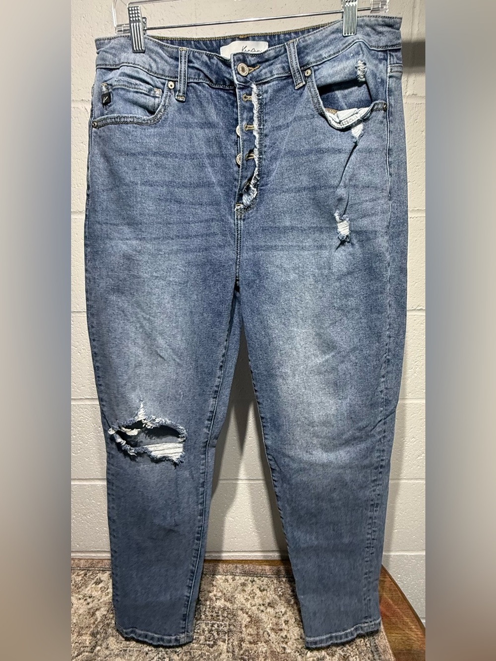 KanCan Distressed Light Blue Boyfriend Jeans